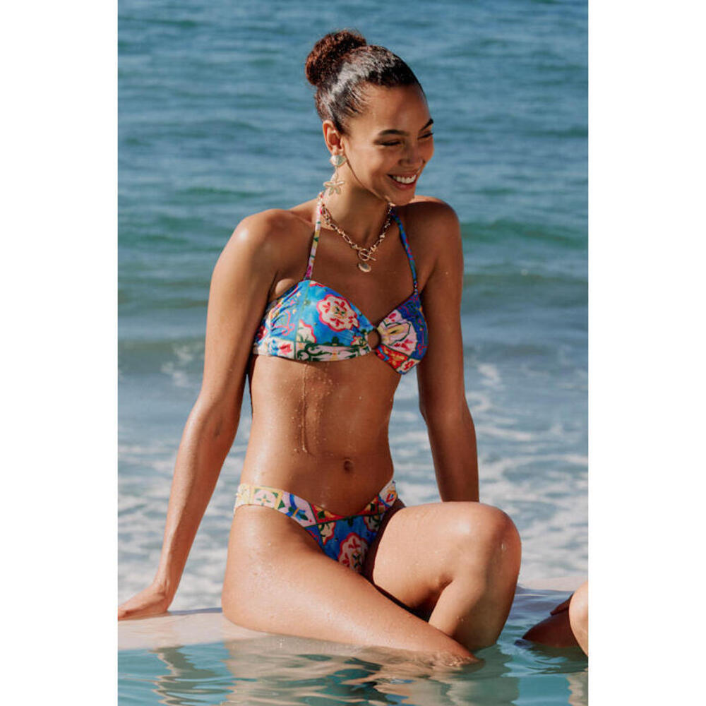 NWT Lulus Salilah Multi Print O-ring Bandeau Bikini Top Other - Size M